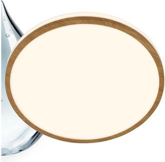 Briloner acorus w Plafoniera bagno led, protezione dagli spruzzi dacqua, luce bianca calda, &Oslash;33 x 6,6 cm