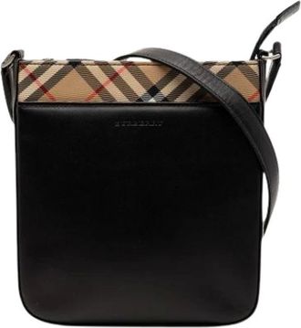Burberry Pre-owned Cross Body Bags, female, Black, Size: ONE SIZE Pre-owned Crossbody Bag
