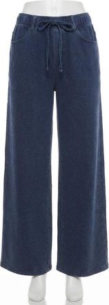 Z Supply Pull On Wide Leg Pants In Indigo
