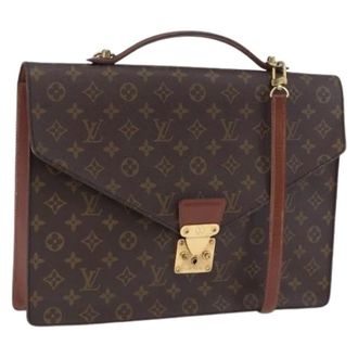 Louis Vuitton Pre-owned Business Bag - Dames - Pre-owned - Bruin - Maat: ONE Size Leer