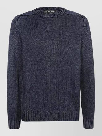 Dondup knit sweater long sleeves ribbed cuffs hem neckline