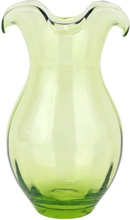 Vietri Hibiscus Medium Fluted Glass Vase in Green at Nordstrom