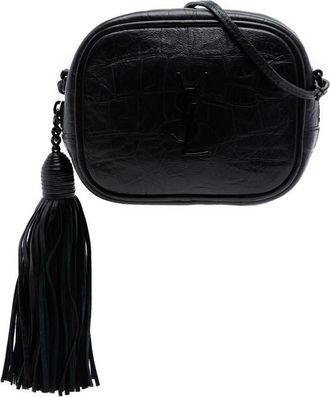 Saint Laurent Pre-owned Saint Laurent Mini Croc Embossed Leather Blogger Camera Bag Ladies 89CXPGLT5OLCD49Q