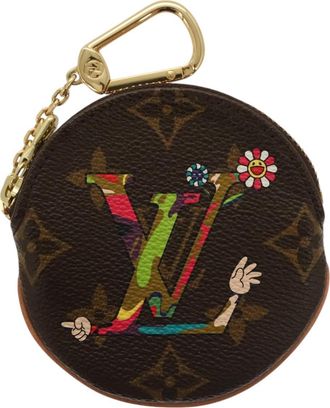 Louis Vuitton Porte Monnaie Rond Brown Canvas Wallet (Pre-Owned)