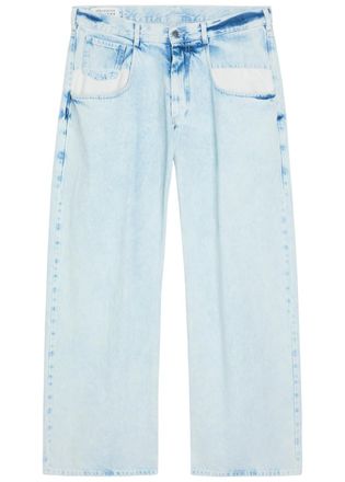 Maison Margiela Exposed-pocket Straight-leg Jeans - Blue Light - 36 (W36 / XL)