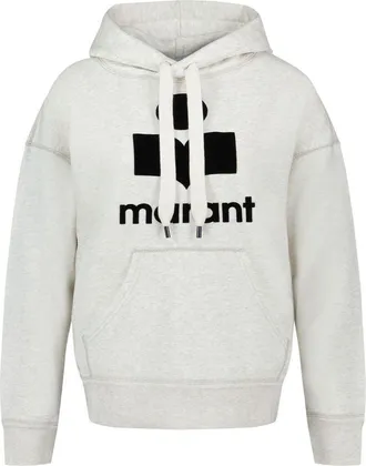 Isabel Marant Womens Mansel Hoodie White Cotton Hoodies