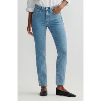 DL1961 Kristy High Waist Cigarette Jeans in Adriatic Sea at Nordstrom, Size 25