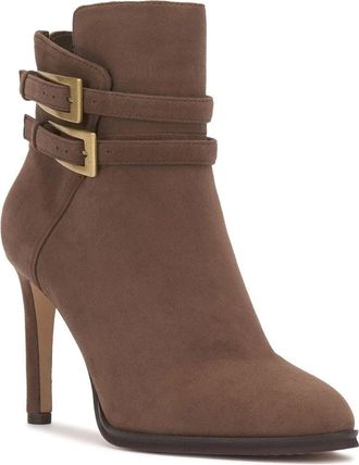 Vince Camuto Womens Vince Camuto Sahra Boots Toasted Taupe Suede Ankle Bootie HAWK2045