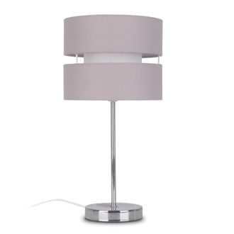 Lewis's Ella Table Lamp (20x40.5CM) - Silver | TJ Hughes