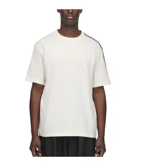 adidas Fitness, Heren, Wit, L, Katoen, Gradient 3 Strepen T-shirt met korte mouwen