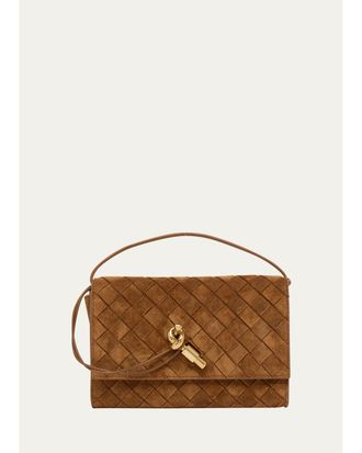 Bottega Veneta Andiamo Leather Wallet-On-Chain