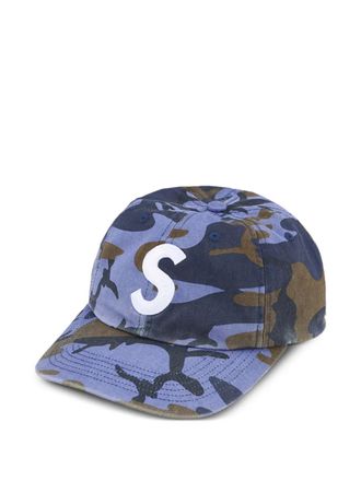 SUPREME pigment print cap - Blue