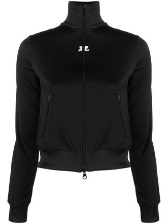 Courrèges zip-up fitted jacket - Black