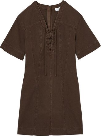 Reiss Tia Lace Up Shift Dress