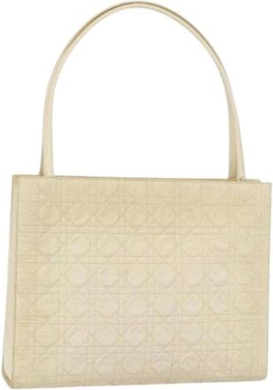 Dior Pre-owned Tote Bags, female, Beige, Size: ONE SIZE Pre-owned Vintage Nylon Tote Bag