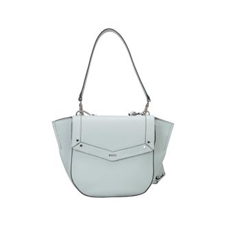 HUGO BOSS Womens Accessories Ivy Saddle Bag in Green Leather (archived) - One Size