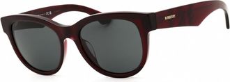 Burberry Dark Grey Oval Ladies Sunglasses BE4432U 411587 54