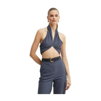Patrizia Pepe Top Esencial - Tops - Mujer - Gris - L