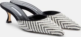 Manolo Blahnik BB woven pumps