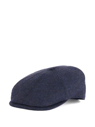 Barbour Claymore baker boy hat - men - Wool/Polyester/Polyamide/Cotton - L - Blue