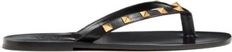 Valentino Garavani Black Rockstud Sandals