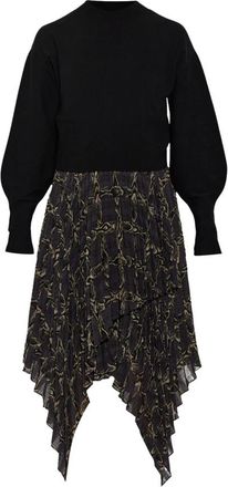 AllSaints Tweedelige jurk Connie - Dames - Casual kleedjes - Zwart - M - Tweed - Kleedjes