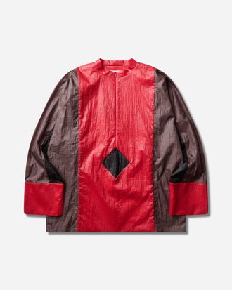 Kiko Kostadinov Men s Hertel Stripe Pullover Crimson