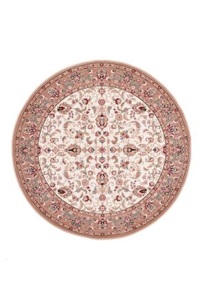 THEKO Alfombra oriental, floral, tejida, lana natural