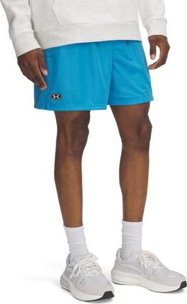 Under Armour Mens Essential Mesh Shorts - Ether Blue/White Size XXL