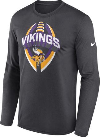 Nike Minnesota Vikings Legend Icon Nike Mens Dri-FIT NFL Long-Sleeve T-Shirt in Grey | NKHT06F9M-NCF