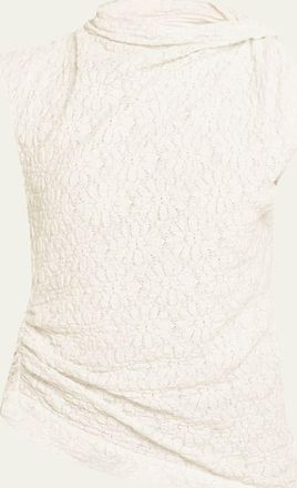 Proenza Schouler Circe Draped Stretch-Knit Top