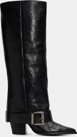 Schutz Parker Up 85MM Leather Boots