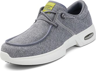 Generic Elderly Orthopedic Walking Slippers Adjustable Comfy Memory Foam Bedroom House Sneakers Non-Slip Swollen Feet Shoes,Grey,10.5 UK