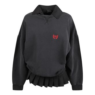 Balenciaga Dames, Sweatshirts & Hoodies, Zwart, Maat: S Katoen
