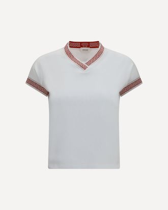 Versace T-shirt by Versace with greca details Female 40