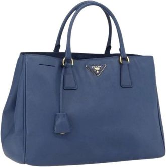 Prada Pre-owned Tote Bags, female, Blue, Size: ONE SIZE Pre-owned Vintage Tote Bag