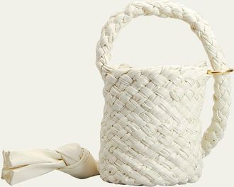 Bottega Veneta Kalimero Intrecciato Pleated Bucket Bag