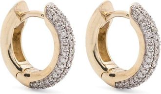 Otiumberg 9K Yellow Gold Diamond Earring - Womens - White Diamond/9kt Yellow Gold
