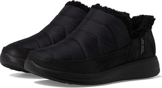 Skechers Cozy Escape - Snow Puff Hands Free Slip-ins Womens Slippers Black/Black : 5.5 B - Medium, Faux Fur/Faux Leather