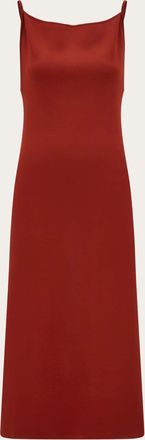 Ferragamo Women Knitted slip dress Red