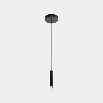 Leds - C4 Ledsc4 Candle - L&aacute;mpara Colgante De Techo Led 4.1w Y 154lm Con Luz C&aacute;lida 2700k. Di&aacute;metro 2.5cm. Estructura De Acero. Color Negro