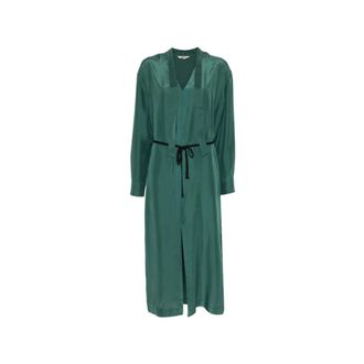 Barena Midi Dresses, female, Green, Size: 2XS Kimono