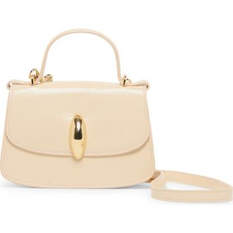 Dolce Vita Lucia Faux Leather Top Handle Bag in Cream at Nordstrom Rack