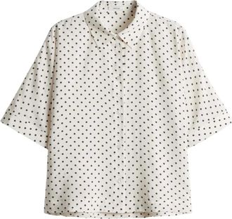 OPUS Polka Dot Blouse - Dames - Blouses & Shirts - Veelkleurig - Maat: XL