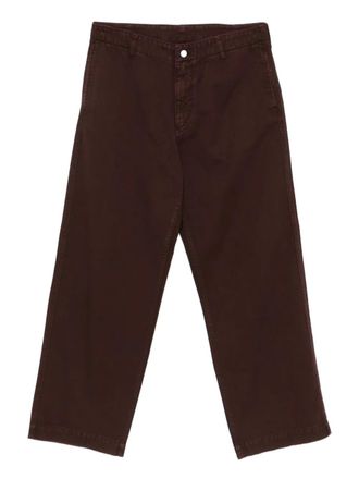 Emporio Armani straight-leg trousers - men - Fabric - 50 - Brown