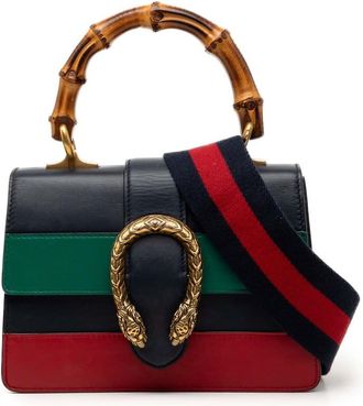 Gucci Pre-owned Gucci Mini Calfskin Web Bamboo Dionysus Satchel Ladies 5NSAIYQMKIKL3TIP