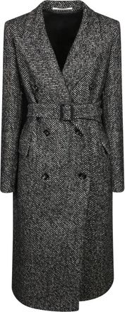 Tagliatore Jole Double-Breasted Jas - Dames - Mantel - Veelkleurig - S - Wol - Jassen