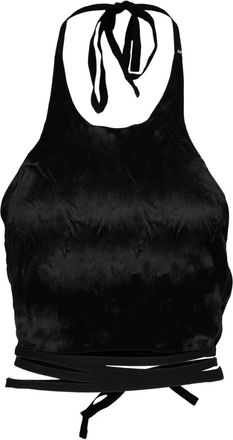 Sportmax Stijlvolle Acetaat Top - Dames - Tops zonder mouwen - Zwart - 3XS - Tops
