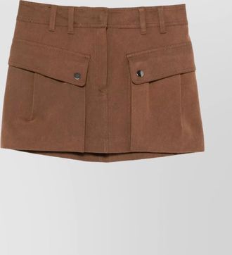 Andamane cargo mini skirt featuring front pockets