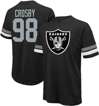 Majestic Threads Mens Majestic Threads Maxx Crosby Black Las Vegas Raiders Name & Number Oversize Fit T-Shirt at Nordstrom, Size X-Large